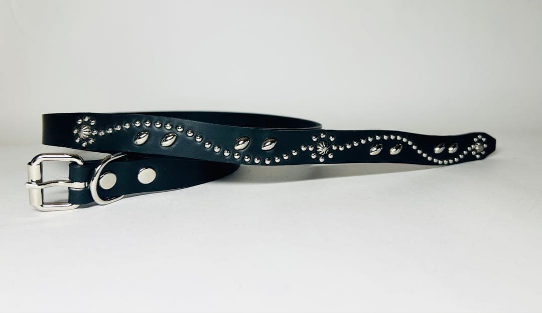 スタッズナローベルト18mm幅ダブルリーフhtcナロー好き