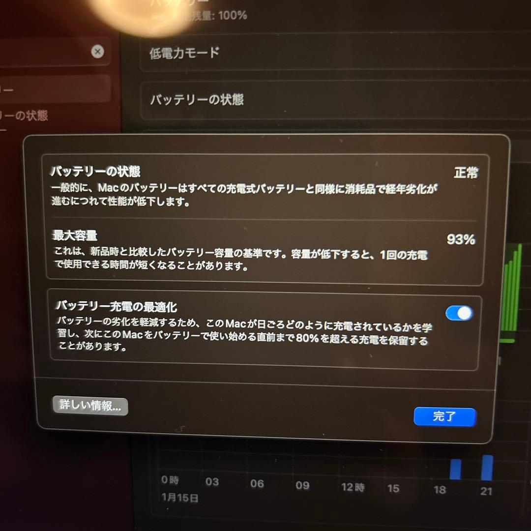 【保証あり】1256GB SSD A2337 84% 最大94%