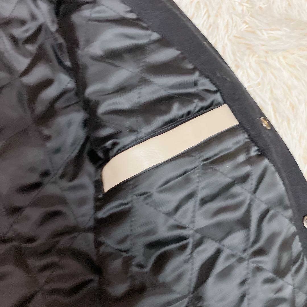 AVIREX スタジャン　レザー　羊革　ワッペン　刺繍　トラ　タイガー