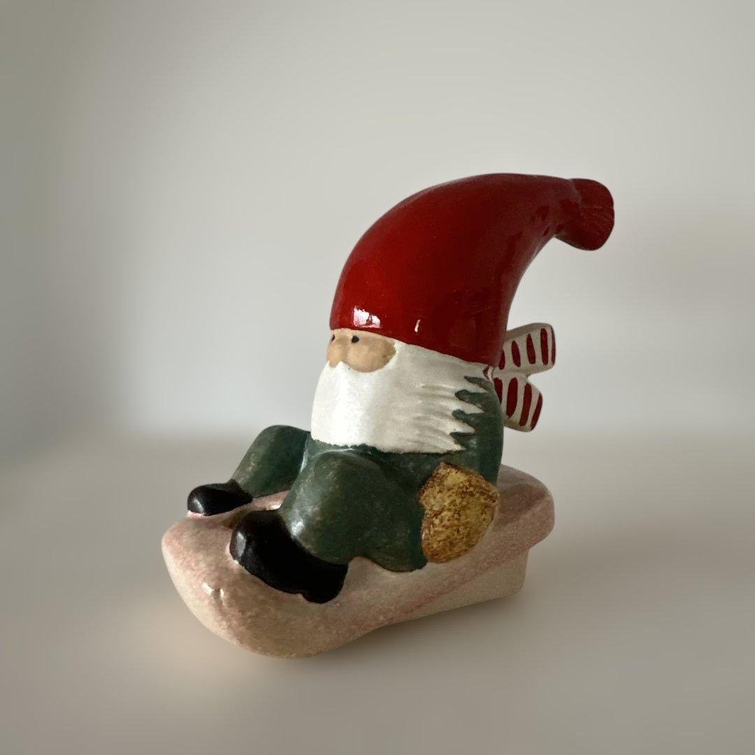 リサラーソン トムテ　サンタクロース 置物 陶器