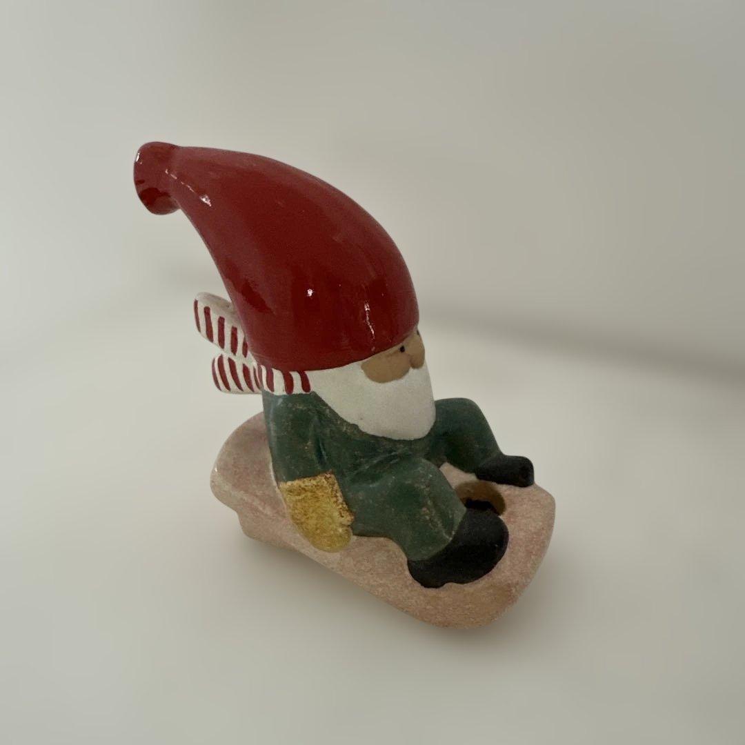 リサラーソン トムテ　サンタクロース 置物 陶器