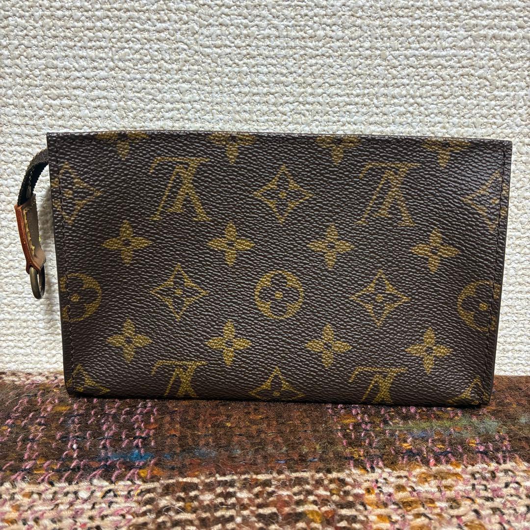 Louis Vuitton バケットPM用 ブラウン レザーポーチ