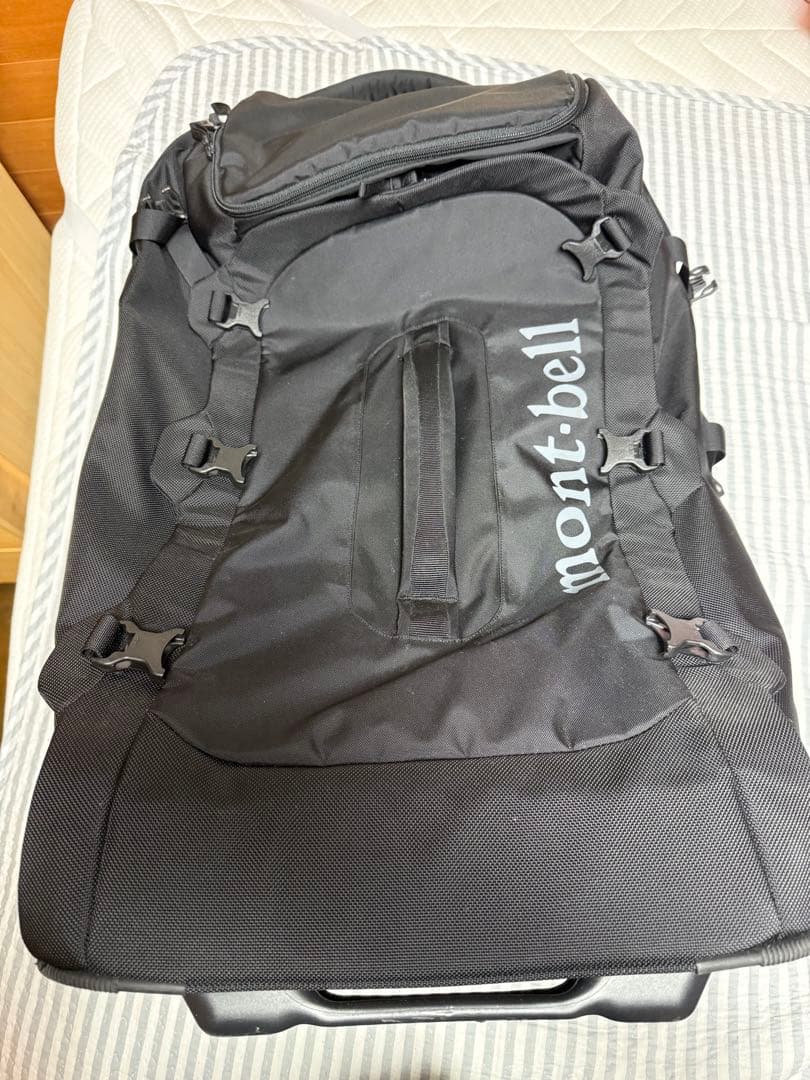 モンベル ウィリーバッグ キャリーケース ブラック　レインカバー TASロック