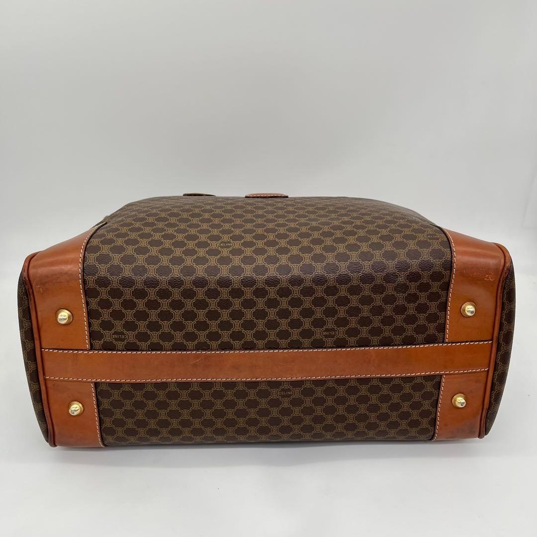 CELINE ハンドバッグ ボストンバッグ マカダム柄 トリオンフ A4収納可能