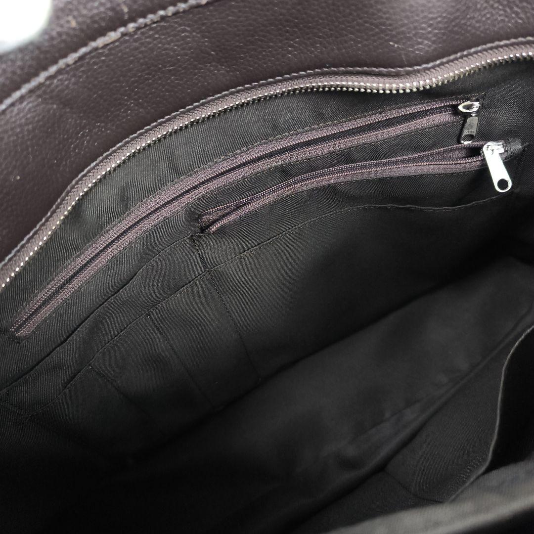 ✨美品✨ シップス スマート レザー トートバッグ シボ革 肩掛け A4可能 茶