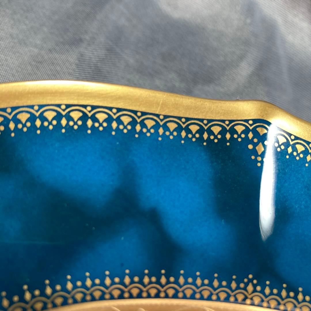 saharaノリタケダイアモンドコレクションディナープレートゴールドブルー