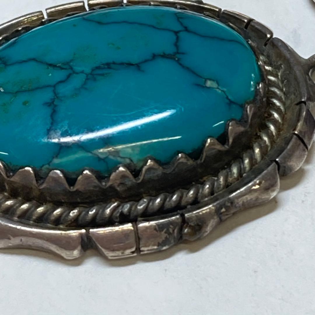 シルバーペンダント　ターコイズ　925刻印　 25g