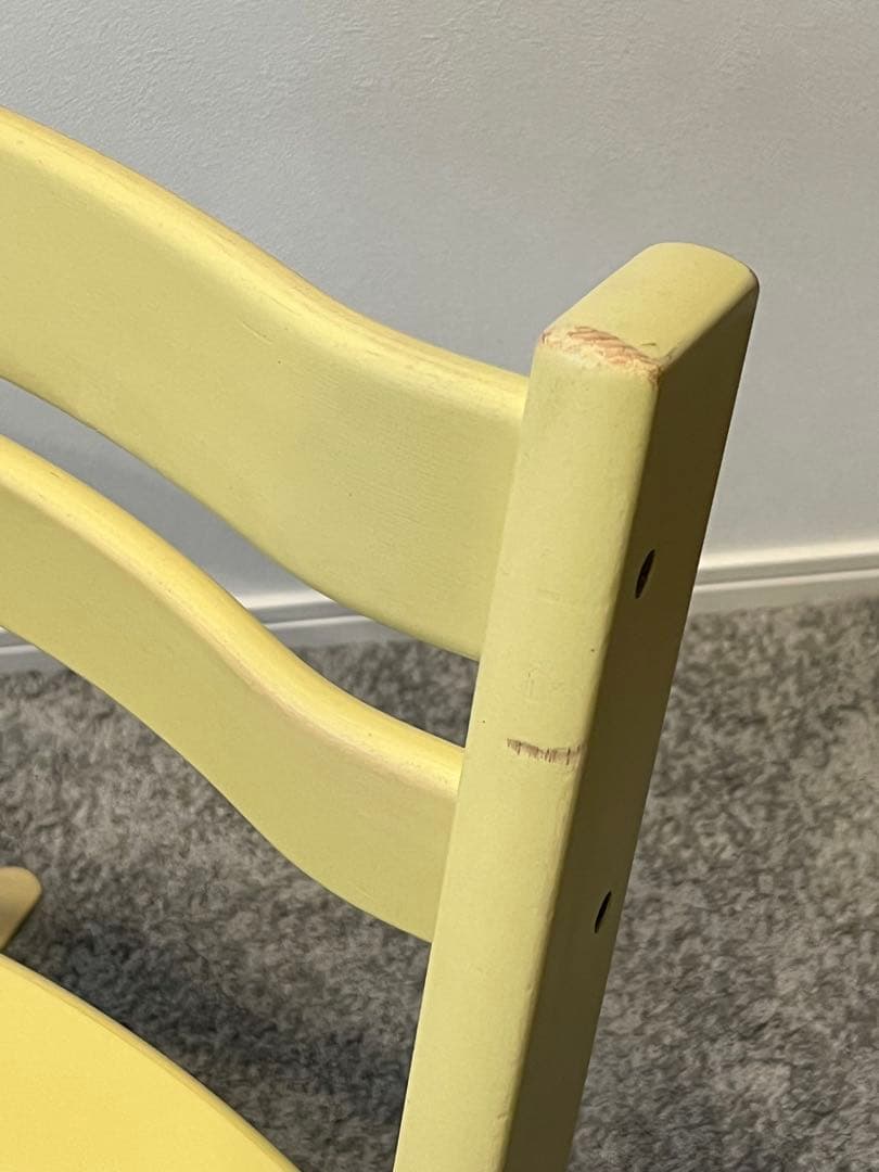 ストッケ トリップトラップ ウィートイエロー 転倒防止付 廃盤色 希少