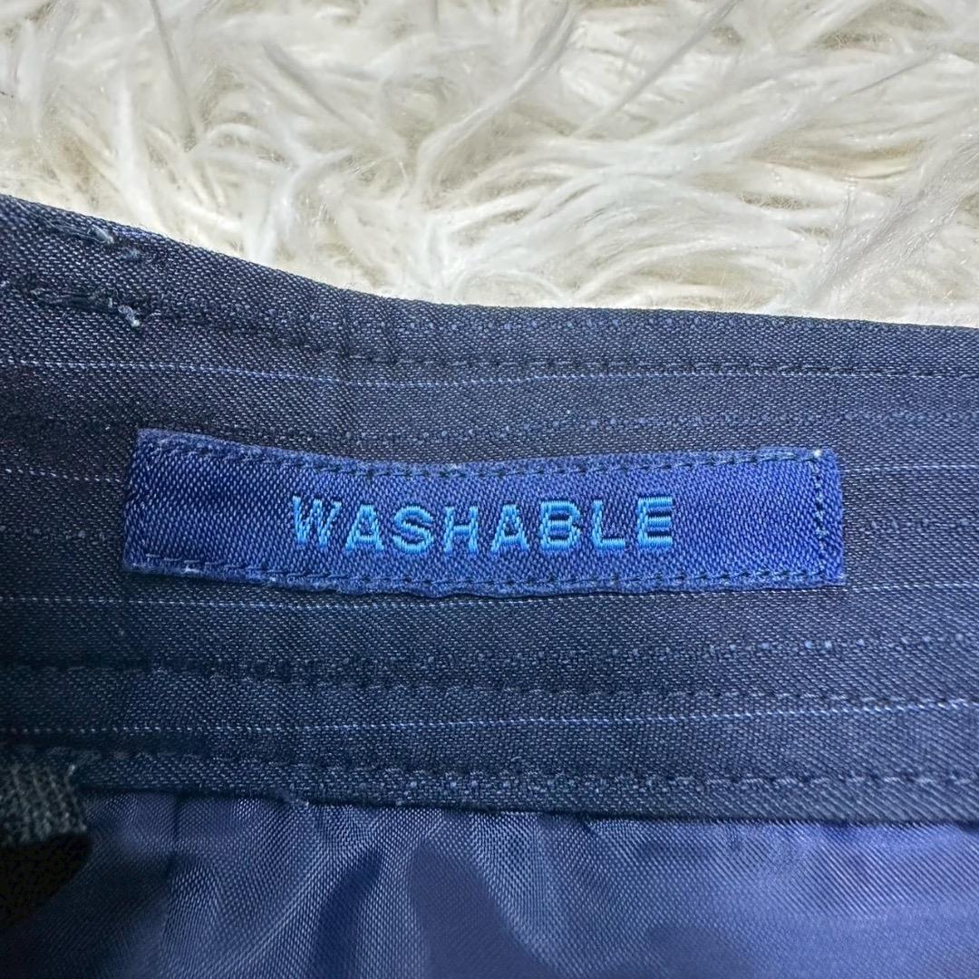 オリヒカ RHYME 洗える ノーカラー 3ピーススーツ Lサイズ ネイビー