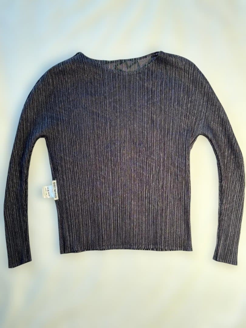 ISSEYMIYAKE プリーツ 透け感 ジグザグ模様 シャツ