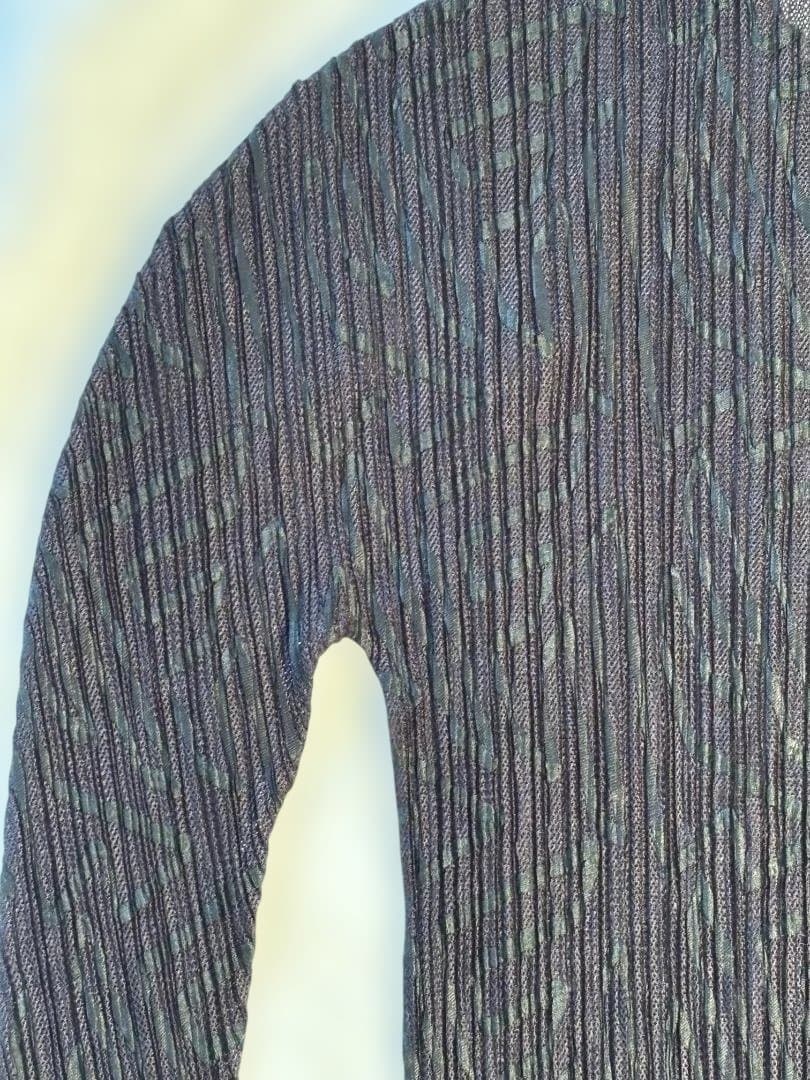 ISSEYMIYAKE プリーツ 透け感 ジグザグ模様 シャツ