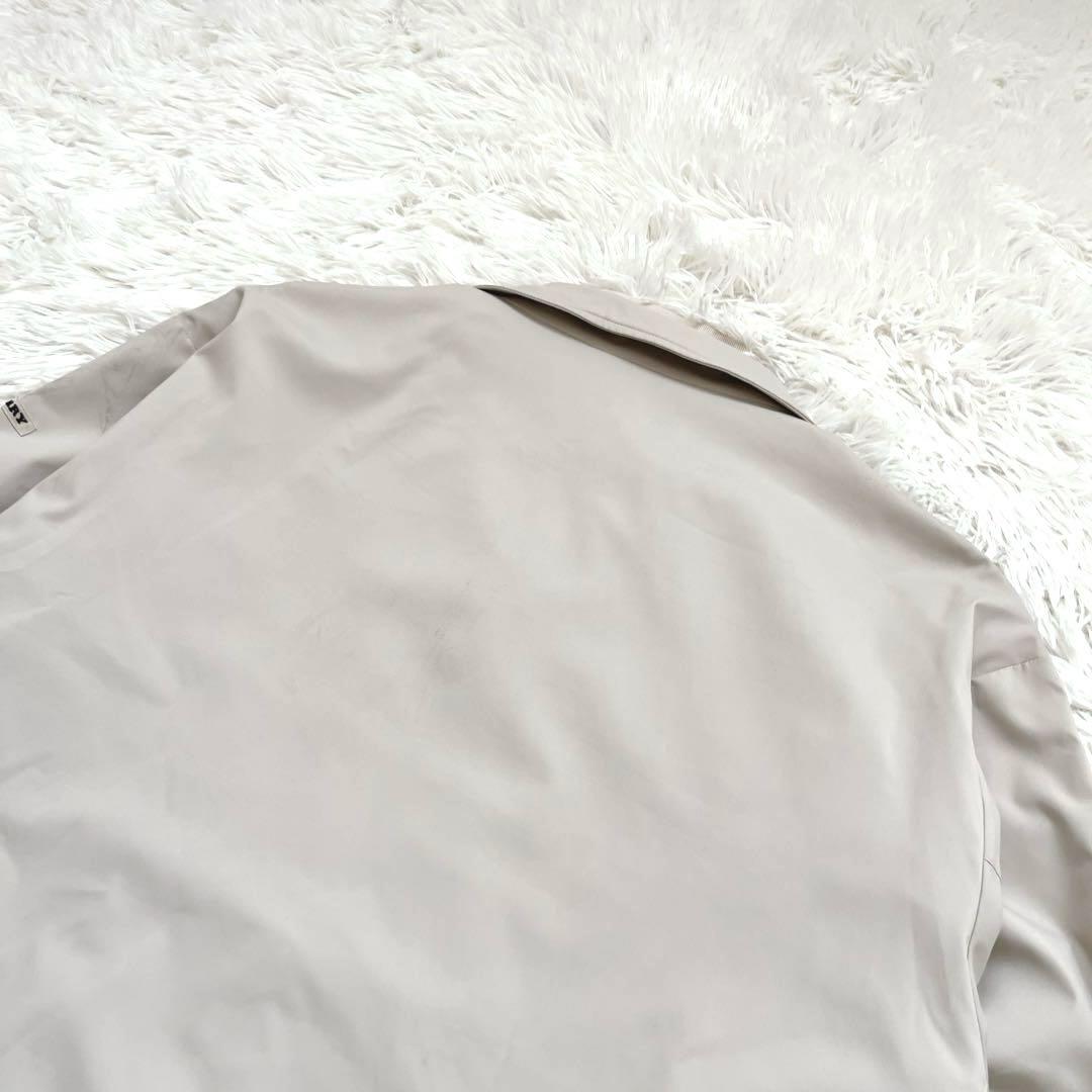 【入手困難】バーバリー ジップジャケット　アイボリー ホース刺繍 ロゴボタン