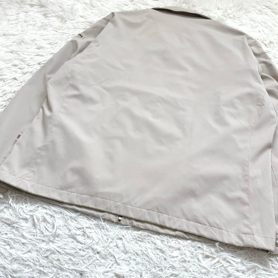 【入手困難】バーバリー ジップジャケット　アイボリー ホース刺繍 ロゴボタン