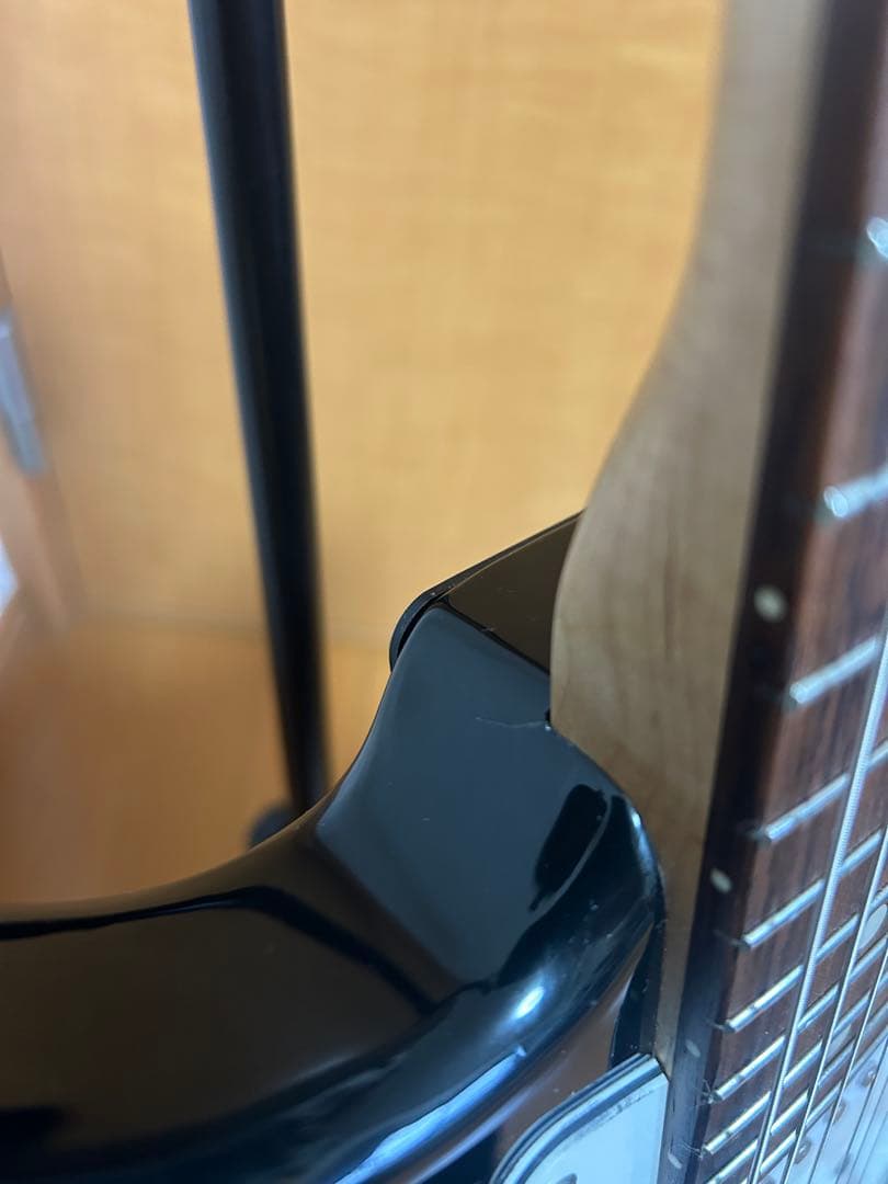 SELDERストラトキャスタータイプ黒 シングルコイル各部調整済み