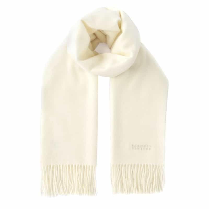 新品BARNEYS NEW YORKカシミヤスカーフｌ 大判ストール アイボリー