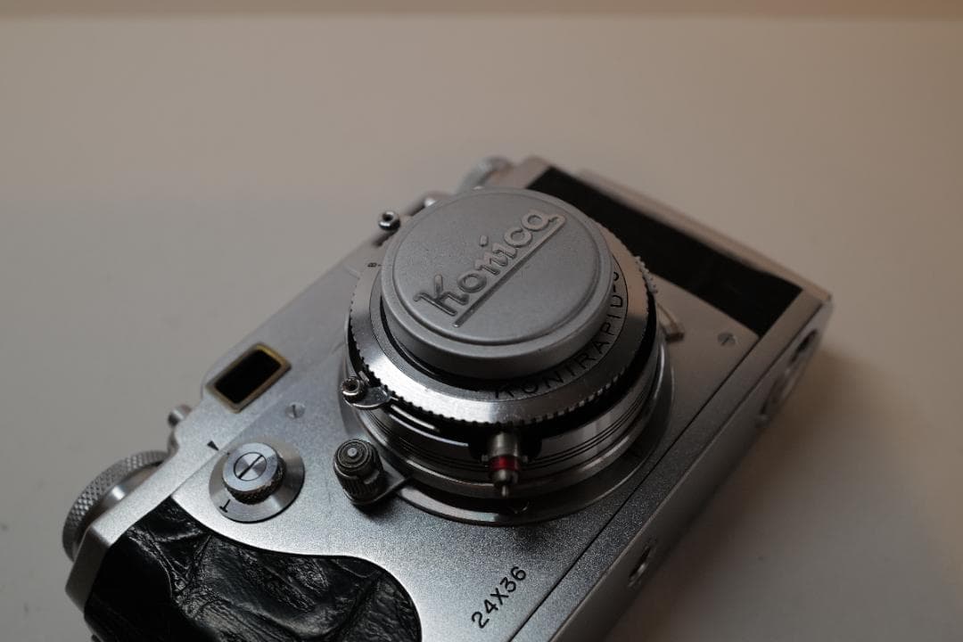 整備済 コニカ Konica II ワニ本革張替済 レンジファインダーカメラ