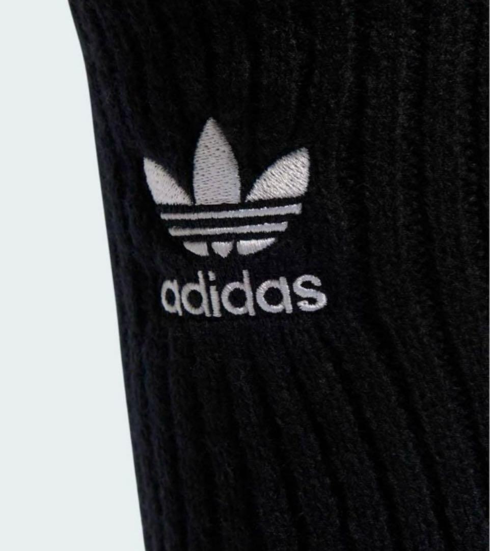 adidas リブ編み　レッグウォーマー2点セット