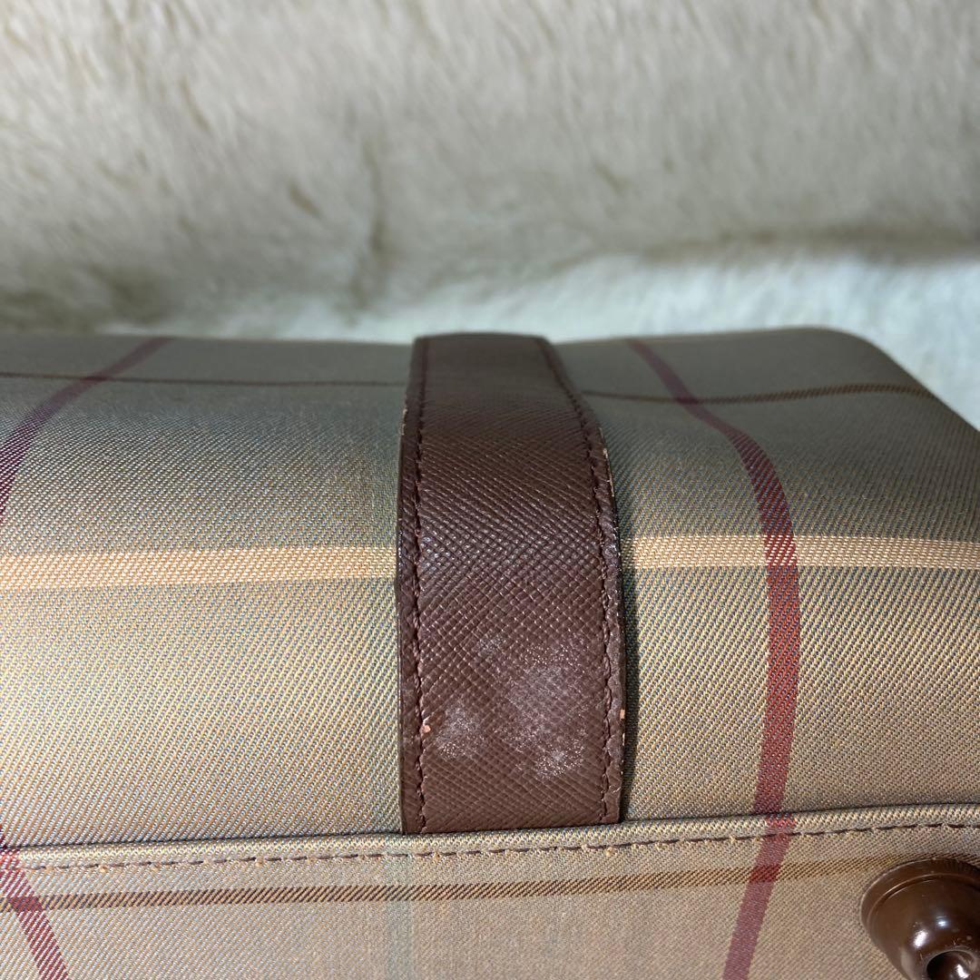 BURBERRY バーバリー ミニボストンバッグ メガノバチェック ヴィンテージ