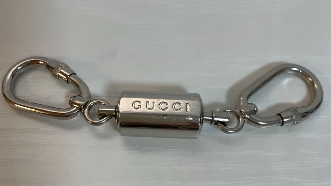 グッチ GUCCI キーホルダー　キーリング　カラビナ シルバー