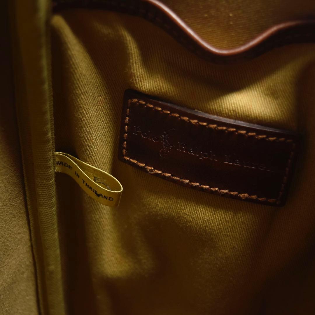 【美品】RALPH LAUREN トートバッグ PVC 大容量 A4収納可