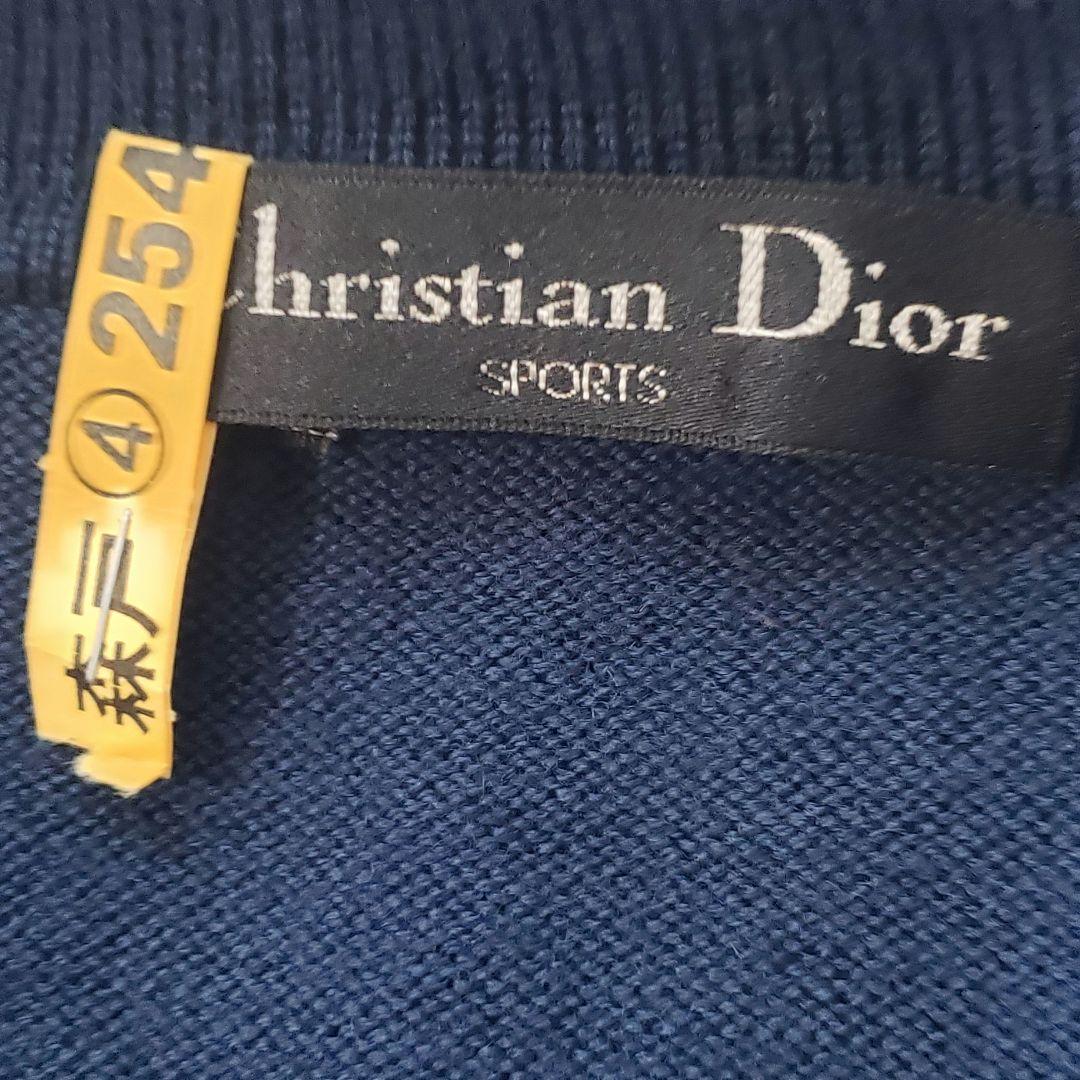Christian Dior SPORTS　ニットポロシャツ　マーク刺繍　M