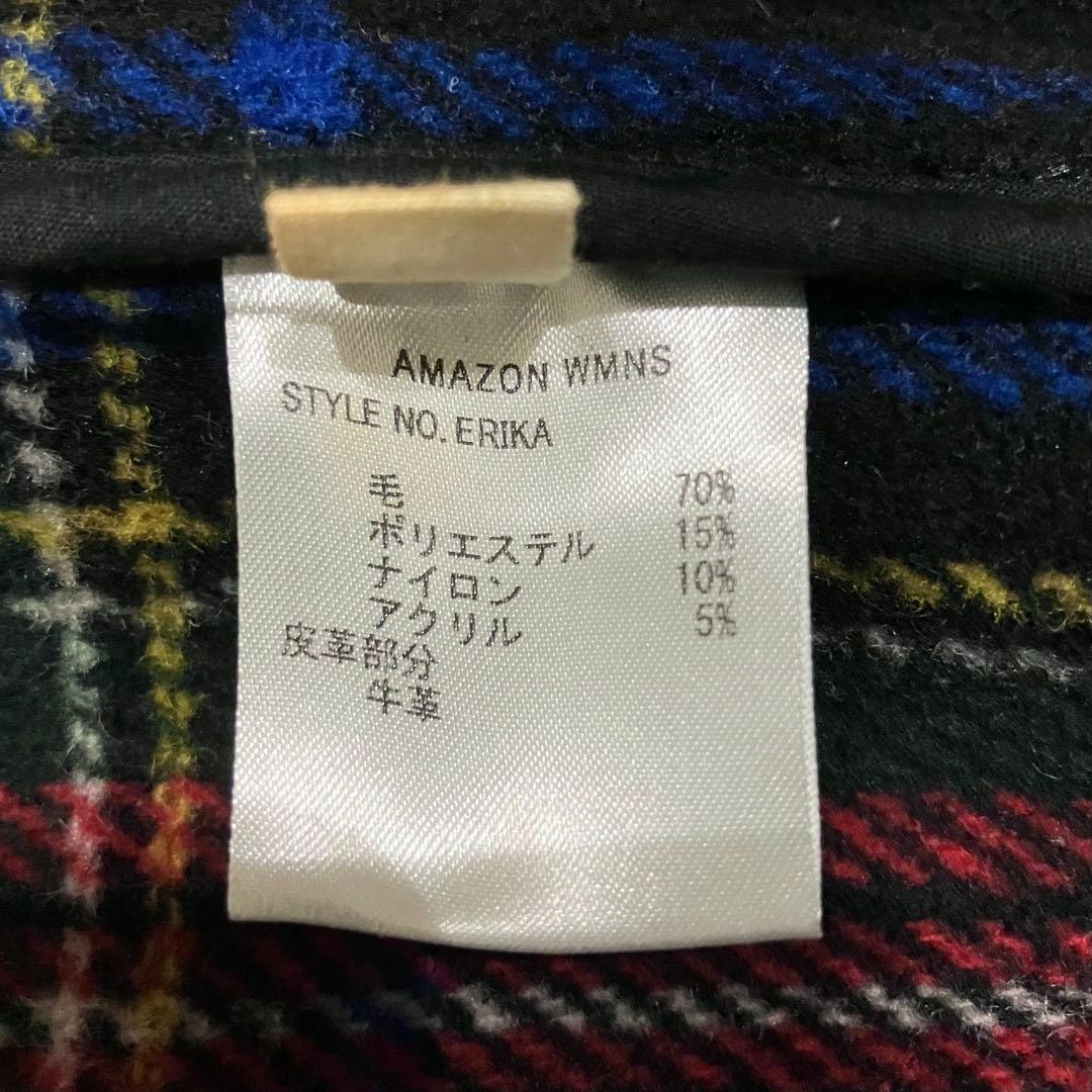 クリスマスカラー✨　ロンドントラディション　ダッフルコート　チェック柄　Lサイズ