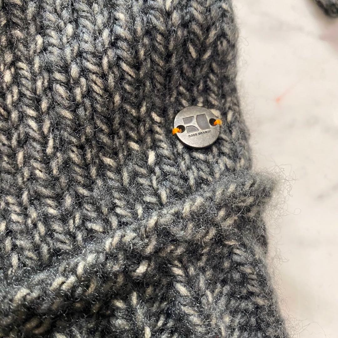 HUGO BOSS 大きいサイズ3XL ニットコート　ボアライナー付き　ブラウン