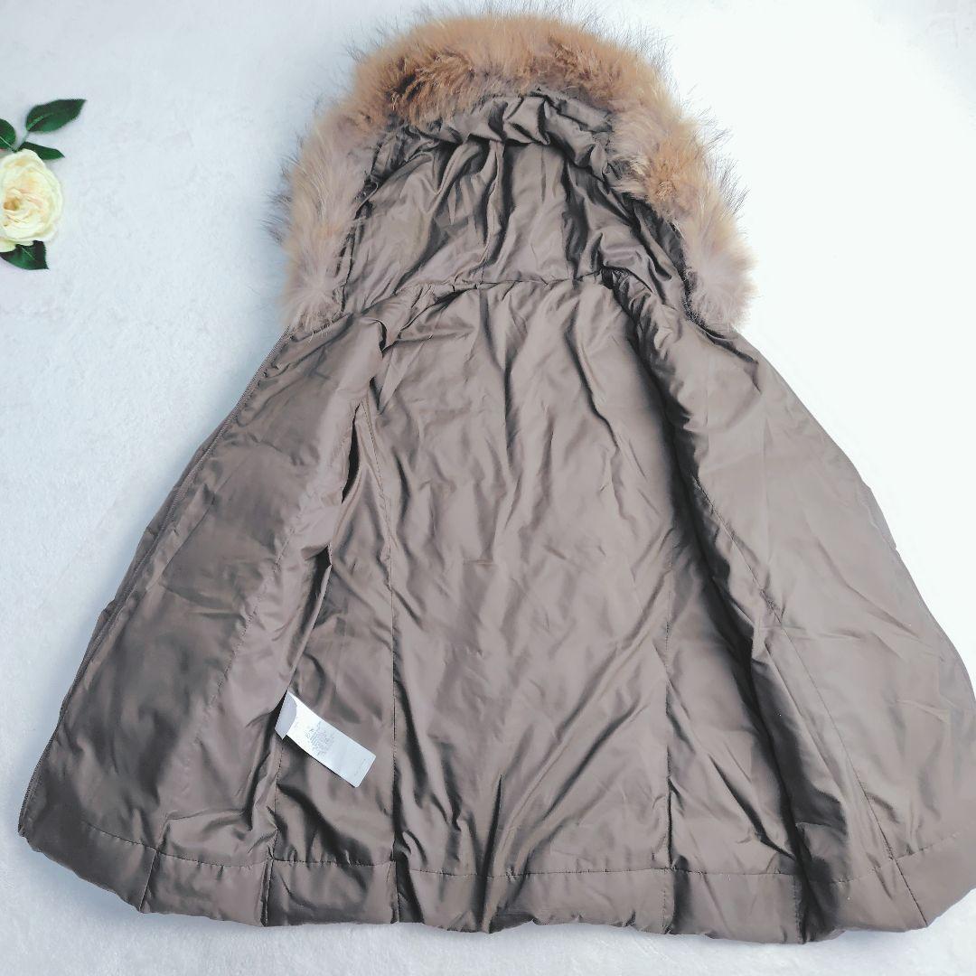 極美品✨洗える✼23区 マルチwayタフタダウンライナーコート 38 ブラウン系