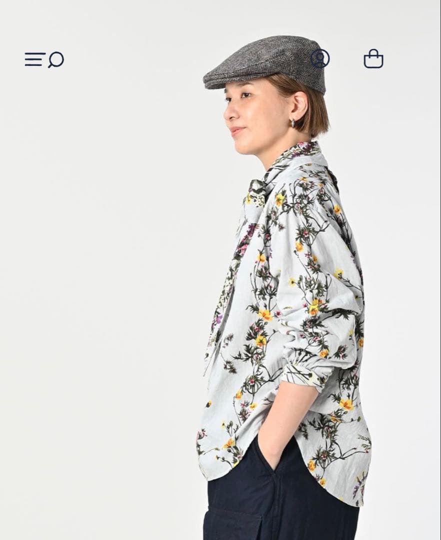 45rpm 45Rインドカディブーケストライプのリボンブラウス今季