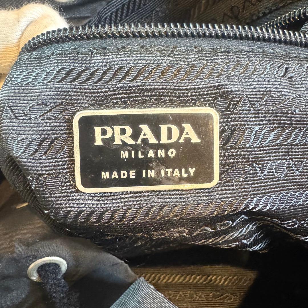 人気✨プラダ リュック 三角ロゴ サフィアーノレザー テスートナイロン ブラック