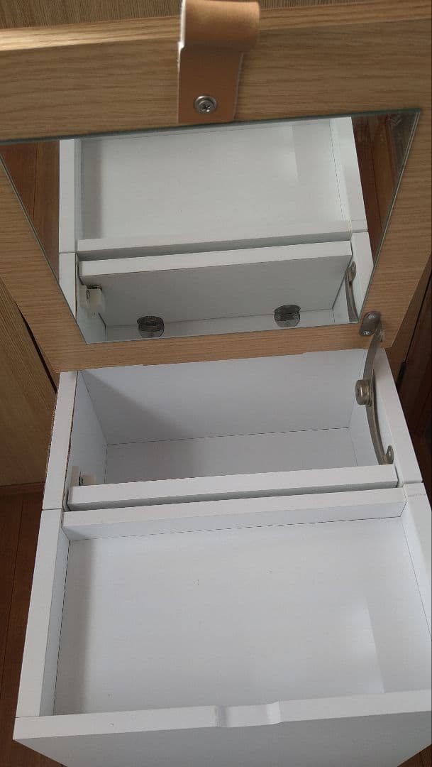 キャスター付き コスメワゴン 化粧台 ドレッサー 収納 大容量