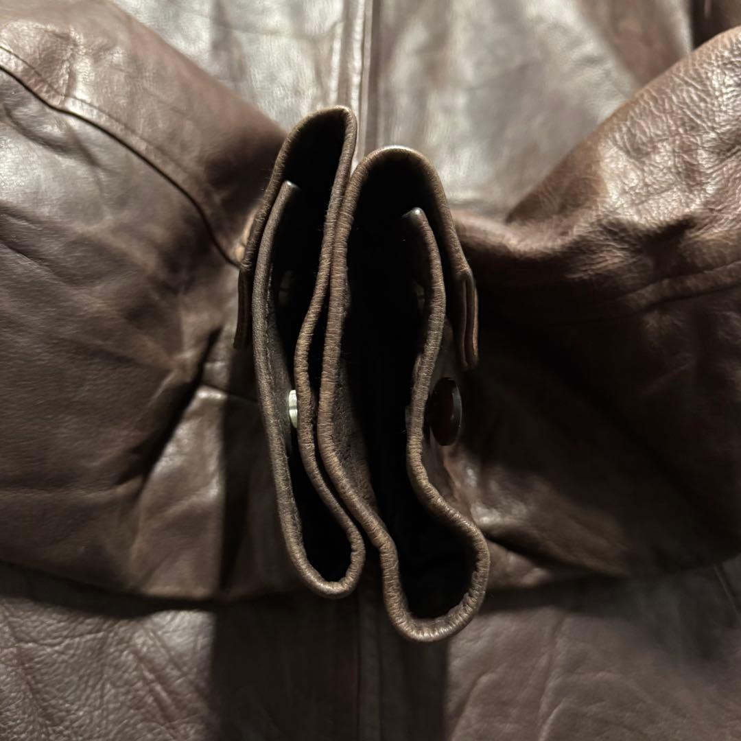 90s vintage old gap レザージャケット　XL シングル　本革