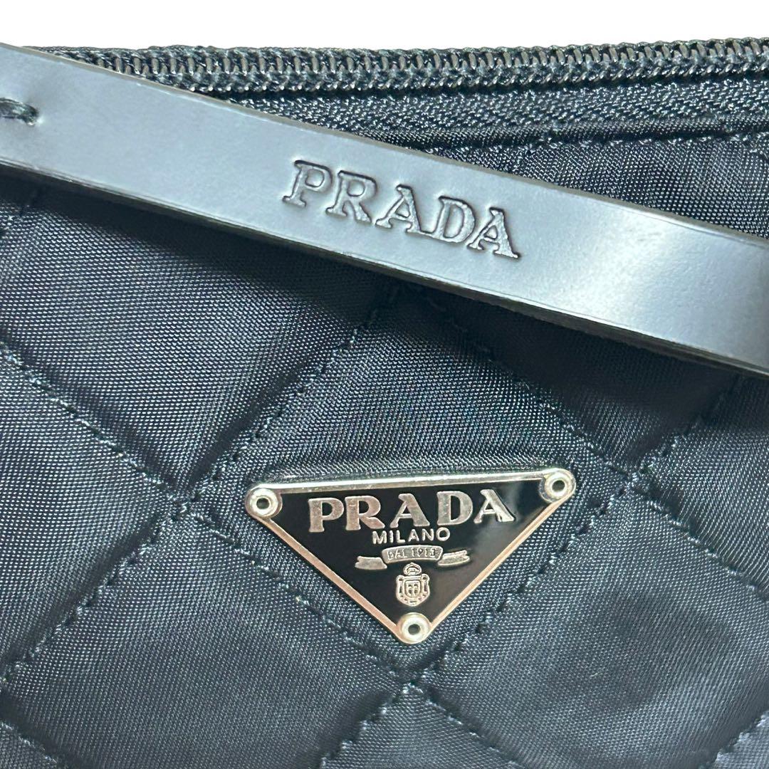 PRADA キルティングポーチ　ナイロン　ブラック　プラダ