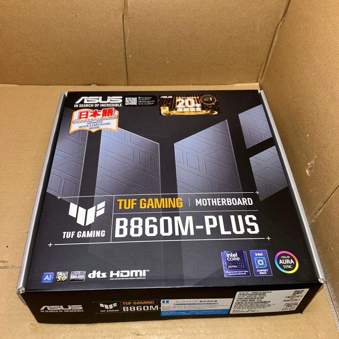 ASUS マザーボード　TUF GAMING B860M-PLUS