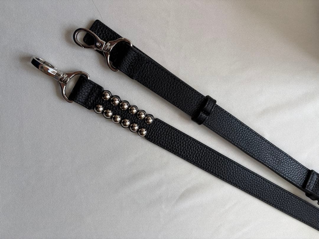 【ear PAPILLONNER】スタッズボストンバッグ　ブラック