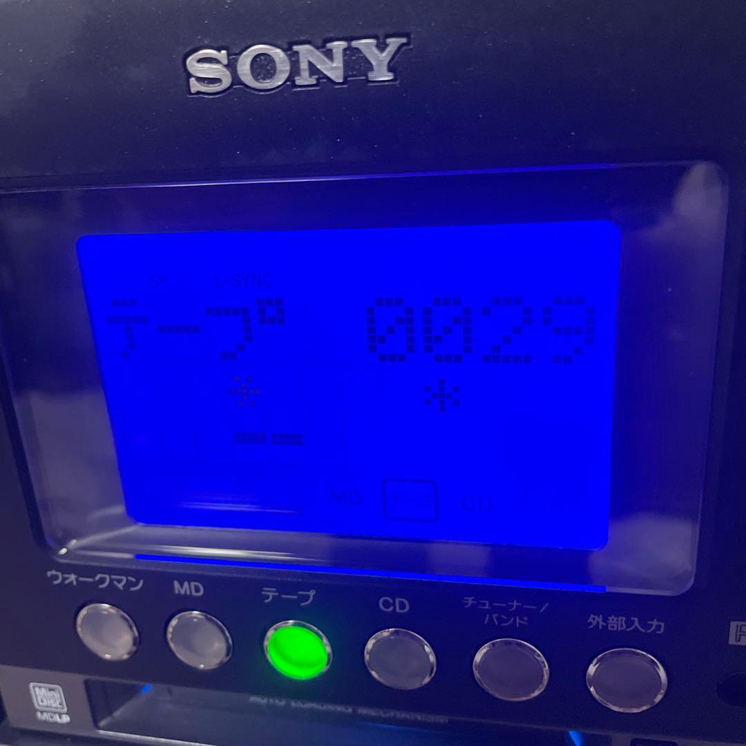 #891SONY MD搭載オールインワンコンポ CMT-M35WM B ブラック