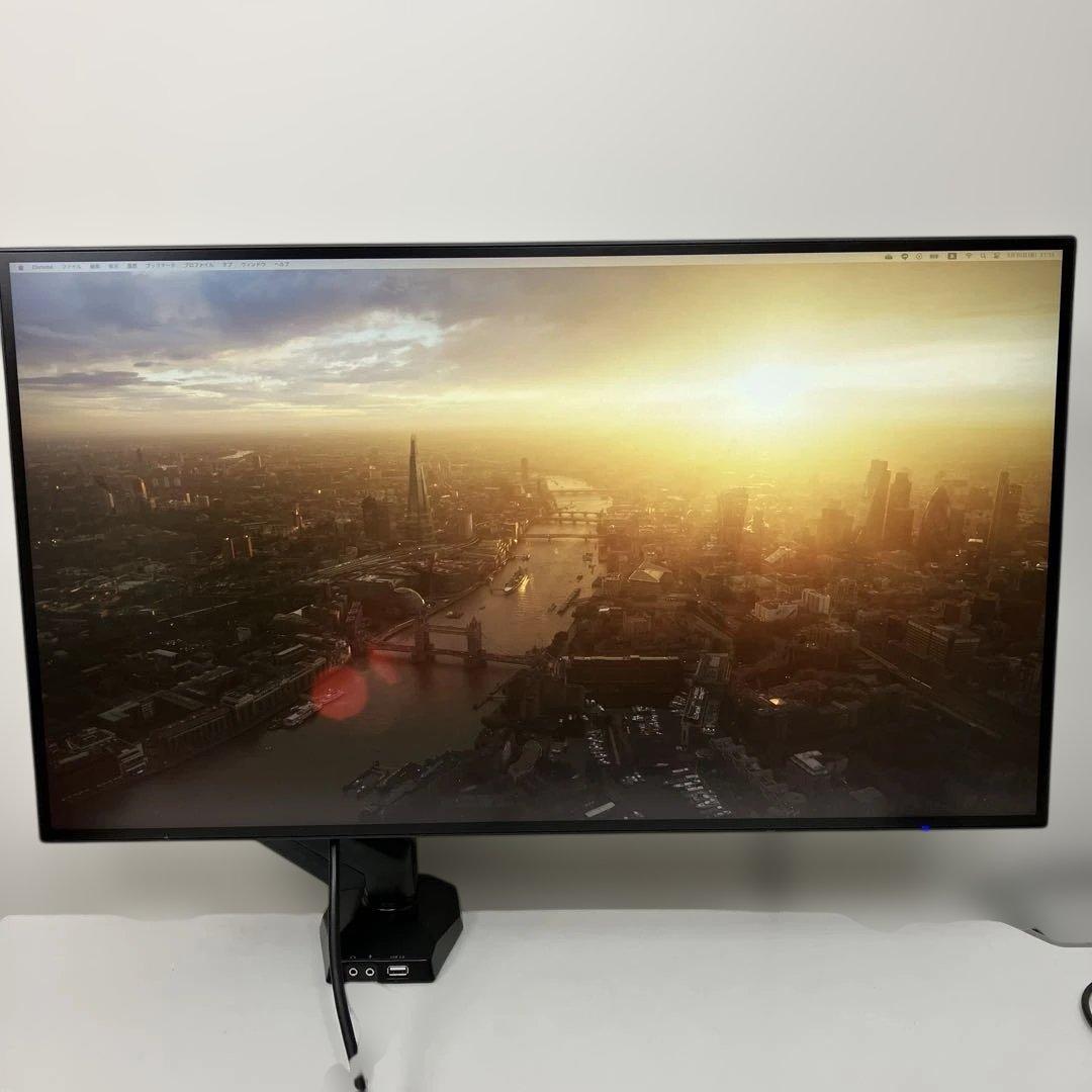 PCモニター I-O DATA LCD-MQ272EDB-F モニターアーム付き